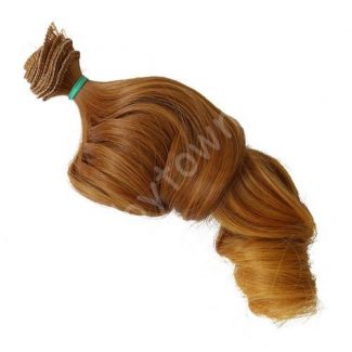 Волосы для игрушек, трессы-кудри двухцветные "Элит" 22см, ширина 45 см-2 шт.